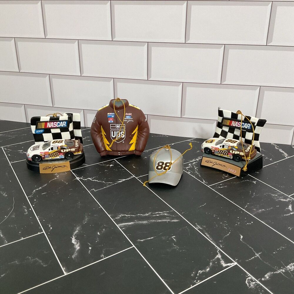 Dale Jarrett Christmas ornaments Set Of 4 Nascar